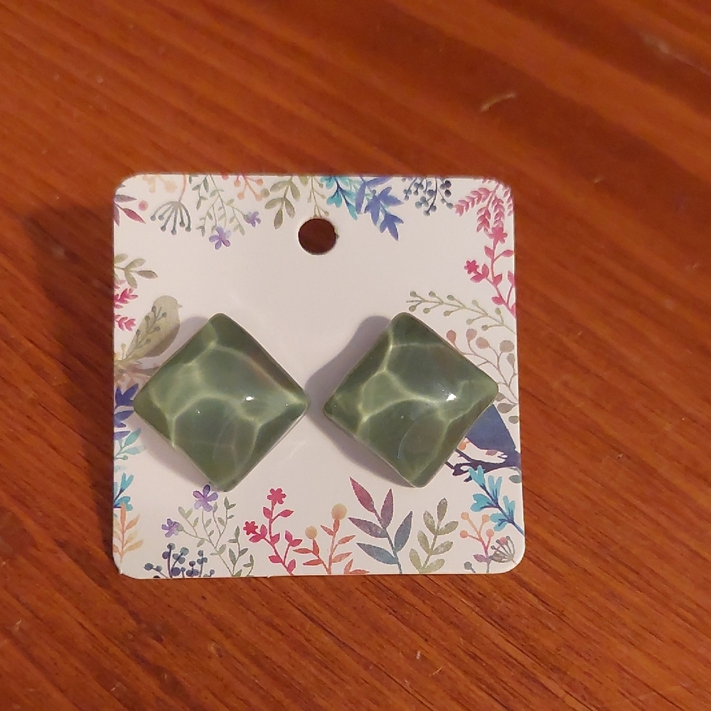 Reflected Water Stud Earrings